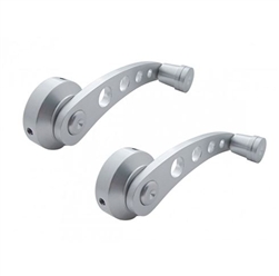 Image of 1967 - 2002 Firebird Custom Brushed Billet Aluminum Window Crank Handles, Pair