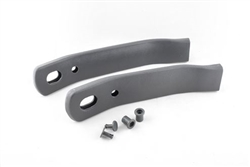 Image of 1982 - 1992 Firebird Front GRAY Seat Belt Receiver Sleeve Set, All Models, Pair