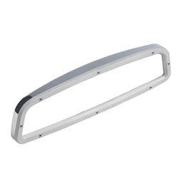 Image of Brushed Custom Billet Aluminum Rear View Mirror With Convex Glass, Without Windshield Mounting Bracket