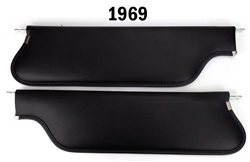 Image of 1969 Firebird Coupe Custom MADRID VINYL Sunvisors to Match Our Custom Headliners