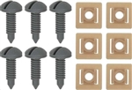 1982 - 1992 Gray Firebird and Trans Am Interior Rear Hatch Cargo Trim Panel Screw and Plastic Nut Kit, 12 Piece Set