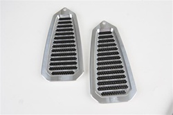 1968 - 1969 Firebird Door Jamb Air Vent Louvers, Billet Aluminum, Choice of Finish, Pair