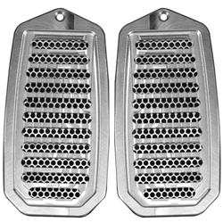 Image of 1970 - 1981 Firebird Custom Door Jamb Vent Louvers, Billet Aluminum, Choice of Finish, Pair