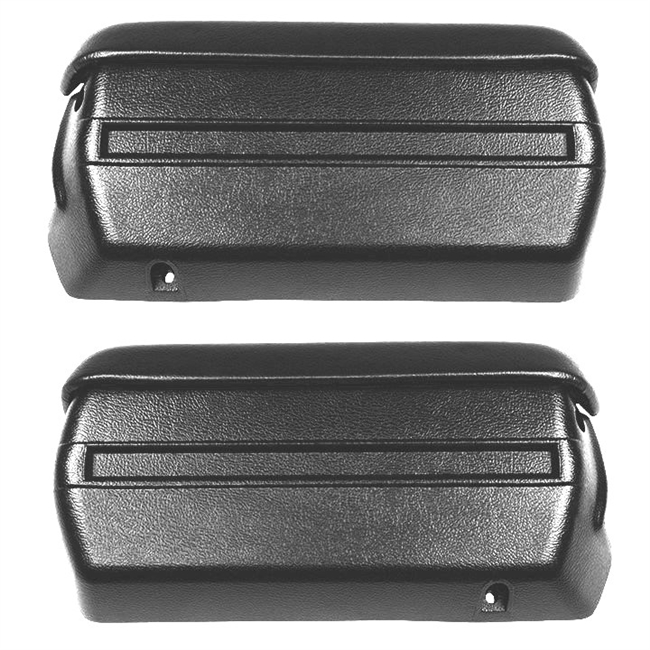 Image of 1968 - 1969 Firebird Door Panel Arm Rests Kit, Standard Interior Black