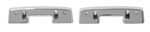 Image of 1967 Door Panel Arm Rest Bases, Chrome, Pair LH and RH