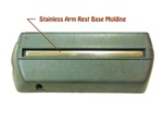 Image of Image 1968 Firebird Stainless Arm Rest Base Moldings