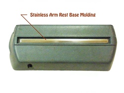 Image of Image 1968 Firebird Stainless Arm Rest Base Moldings