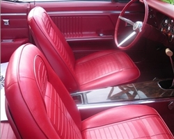 Image of 1967 Firebird Deluxe Interior Front Bucket Seat Covers Upholstery Set