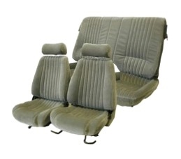 Image of 1985 - 1992 Front and Back Seat Cover Upholstery Set in REGAL VELOUR MATERIAL, Choose Rear