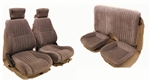 Image of 1993 - 2002 Firebird Base Model Front & Solid Rear Seat Covers Set, Encore Velour Cloth