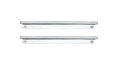 Image of 1967 Firebird Deluxe Interior Rear Side Panel Upper Chrome Trim Moldings Set for Convertible, Stainless Steel Pair