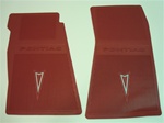 Image of 1967 - 1969 Firebird Factory Style Floor Mat Set, 4 Pieces in Red