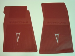Image of 1967 - 1969 Firebird Factory Style Floor Mat Set, 4 Pieces in Red