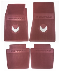 image of 1970 - 1972 Firebird Original Factory Style Floor Mat Set in Red