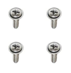 Image of 1967 Firebird Deluxe Interior Door Handle Plastic Cup Mounting Screws, Set of 4