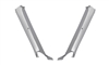 Image of 1967 Firebird Interior Pillar Post Trim Moldings Pair, Convertible in Chrome