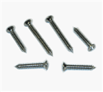 Image of Image 1967 Inner Pillar Post Trim Molding Screws Set, All Models, Chrome