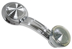 Image of 1968 - 1981 Deluxe Window Crank Handle with Knob, Chrome Handle and Clear Knob