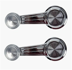 Image of 1967-1981 Window Crank Handles Pair - Clear