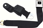 Image of 1968 - 1969 Firebird Front Deluxe Seat Belt with Black and Silver Starburst Push Button, Each