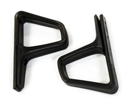 Image of 1982-1992 Seat Belt Shoulder Strap Guides, Pair Black