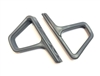 Image of 1985 - 1992 Firebird Gray Seat Belt Shoulder Side Guide Set, Pair
