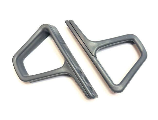 Image of 1985 - 1992 Firebird Gray Seat Belt Shoulder Side Guide Set, Pair