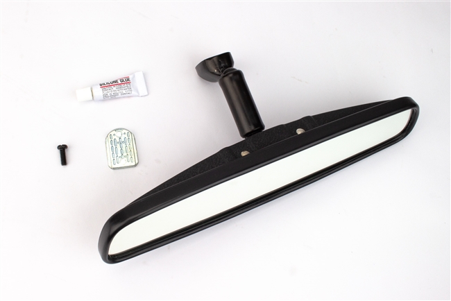 Image of 1970 - 1981 Firebird Black Interior OE Style Rear View Mirror, with Day / Night Flipper, 10 Inch