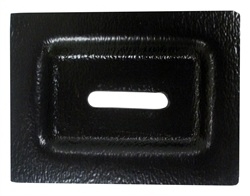 Image of 1967 - 1969 Firebird and Trans Am Rear Fold Down Seat Rubber Bumper Trim Plate, Each