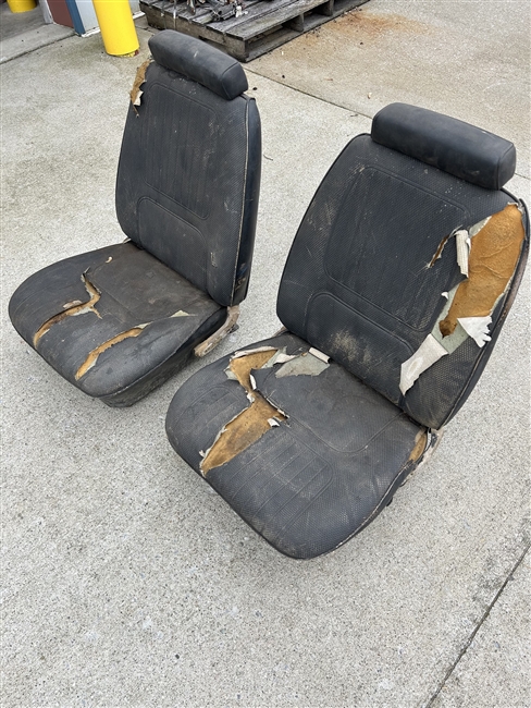 Image of 1970 Firebird Front Bucket Seat Assemblies, Used Original GM