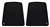 Image of 1967 - 1970 Firebird Front Bucket Seat Back Panels, Black, Pair