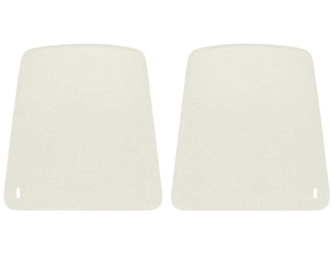 Image of 1967 - 1970 Firebird Front Bucket Seat Back Panels in BRIGHT WHITE, Pair