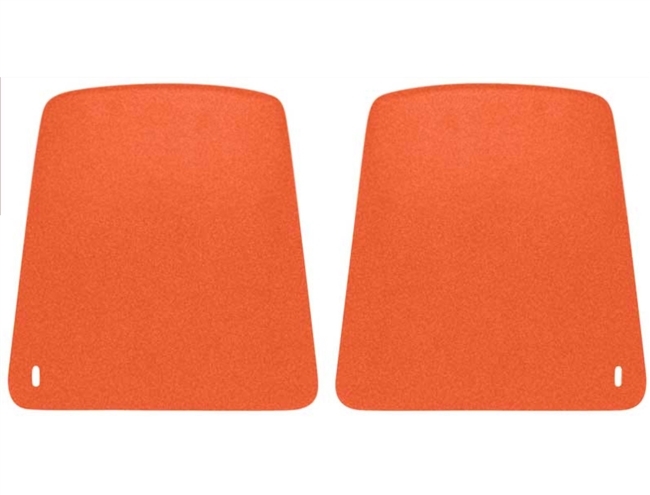 Image of 1967 - 1970 Firebird Front Bucket Seat Back Panels in ORANGE, Pair