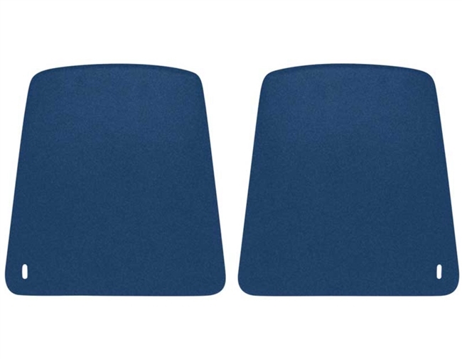 Image of 1967 - 1970 Firebird Front Bucket Seat Back Panels in DARK BLUE, Pair