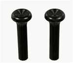 Image of Image 1968 - 1969 Door Lock Knobs - Black