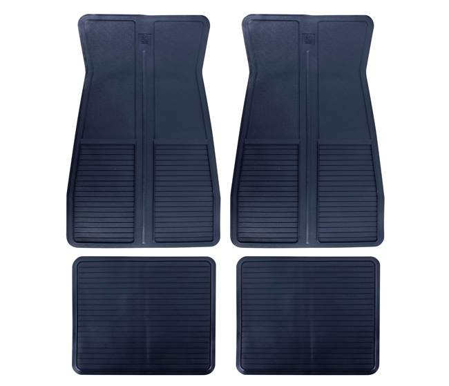 Image of 1973 - 1981 Firebird or Trans Am Floor Mats Set, Original GM, Dark Blue