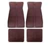 Image of 1973 - 1981 Firebird or Trans Am Floor Mats Set, Original GM Style, Dark Red