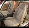 Image of 1981 Firebird or Trans Am Standard Interior Front Bucket Seat Covers Set, Millport Cloth
