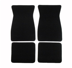 Image of 1967 - 1969 Firebird Floor Mats Set, Front and Rear, Carpeted with Grippers, Choose your color, 80/20 Loop