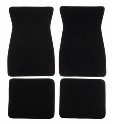 Image of 1967 - 1969 Floor Mats Set, Front and Rear, Carpeted with Grippers CUT PILE