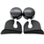 Image of 1982 - 1992 Firebird Hatch Strut Shock Cover Trim Kit in Black, 4 Piece Set