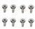 Image of 1978 - 1981 Firebird and Trans Am T-Top Plastic Side Cover Mounting Screws, Set of 8