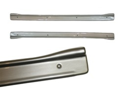 Image of 1967 - 1969 Firebird Plastic Brushed Stainless Look Door Jamb Sill Plates Set