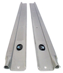 Image of 1970 - 1981 Firebird Fisher Door Sill Step Plates, Pair of LH and RH with Rivets