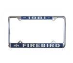 Image of Image 1981 Firebird License Plate Frame