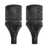 Image of 1969 - 1978 Firebird or Trans Am Rear License Plate Fuel Door Rubber Bumper Stoppers, Pair