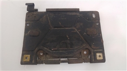 Image of 1970 - 1973 Firebird or Trans Am Rear License Plate Fuel Door Assembly, Used GM