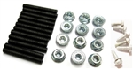 Image of 1970 - 1973 Firebird and Trans Am Tail Light Bezel Mounting Studs, Nuts and Screws Hardware Kit