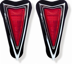 Image of 1968 Pontiac Firebird Rear Side Marker Light Assemblies, Set