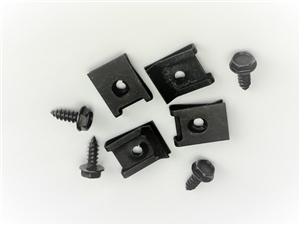 Image of 1967 Firebird Parking Light Housing Mounting Hardware Bolts and Clips Set